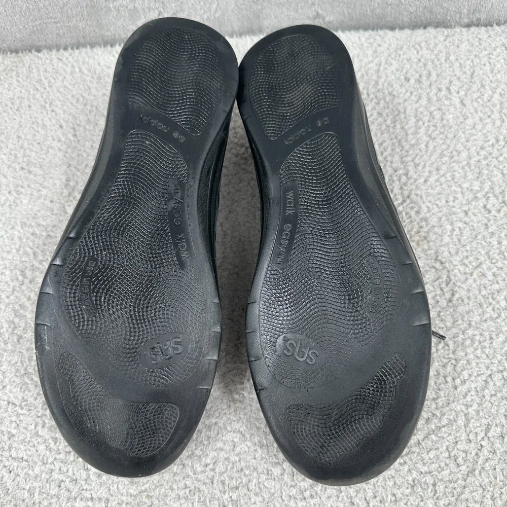 SAS Walk Easy Womens 11M Dark Gray Walking Shoes Nubuck Leather Comfort‎ USA